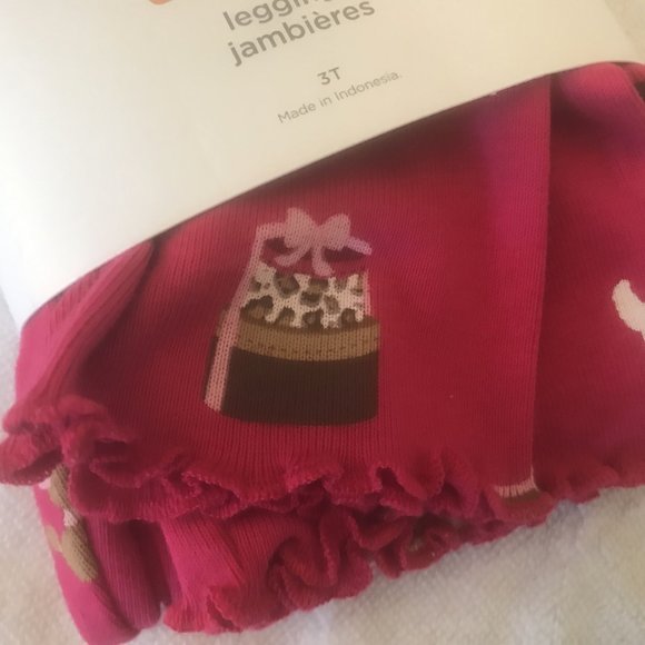 NWT Parisian chic leopard leggings 3t 3 Gymboree - Picture 2 of 4